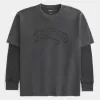 Boxy Layered Thermal Tokyo grafisk skjorta Boxy Layered Thermal Tokyo grafisk skjorta
