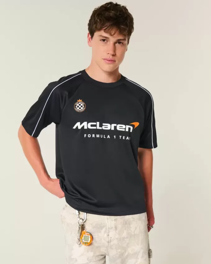 Boxy McLaren grafisk fotbollströja Boxy McLaren grafisk fotbollströja