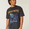 Boxy Megadeth Tour grafisk t-shirt Boxy Megadeth Tour grafisk t-shirt