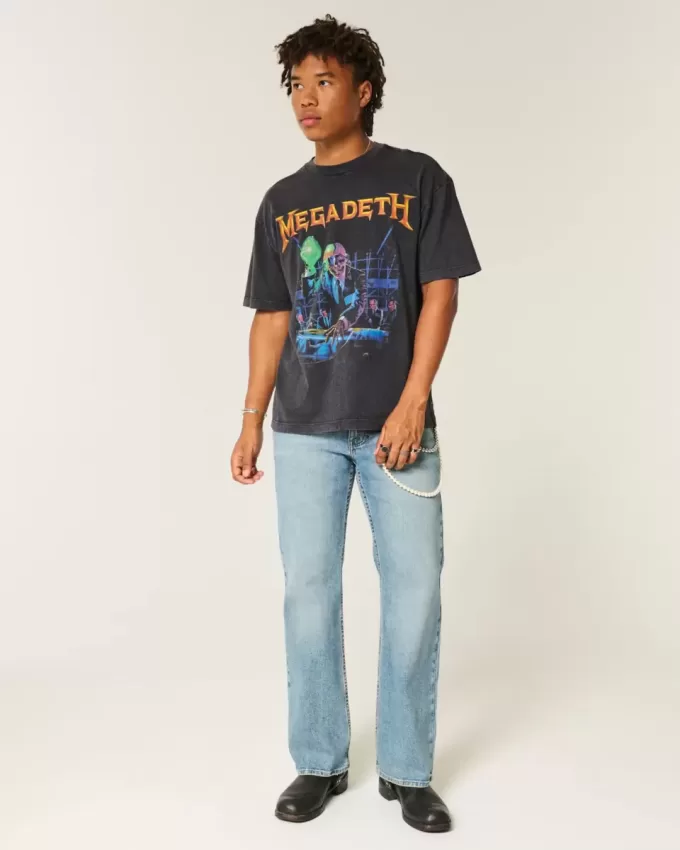 Boxy Megadeth Tour grafisk t-shirt Boxy Megadeth Tour grafisk t-shirt
