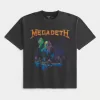 Boxy Megadeth Tour grafisk t-shirt Boxy Megadeth Tour grafisk t-shirt
