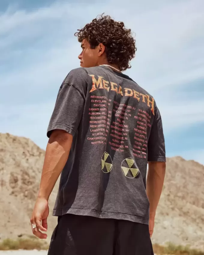 Boxy Megadeth Tour grafisk t-shirt Boxy Megadeth Tour grafisk t-shirt
