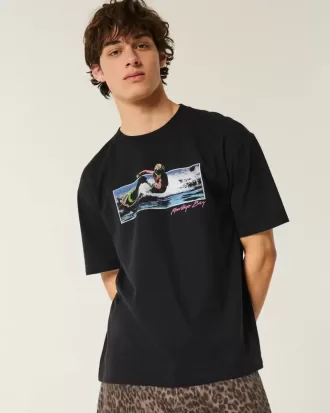 Boxy Montego Bay grafisk t-shirt