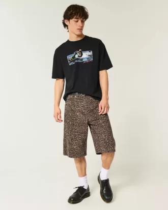 Boxy Montego Bay grafisk t-shirt