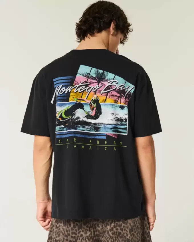 Boxy Montego Bay grafisk t-shirt Boxy Montego Bay grafisk t-shirt