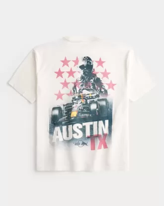 Boxy Oracle Red Bull Racing grafisk t-shirt