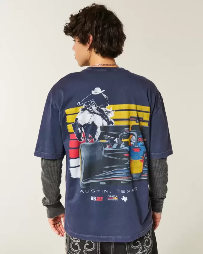 Boxy Oracle Red Bull Racing grafisk t-shirt Boxy Oracle Red Bull Racing grafisk t-shirt
