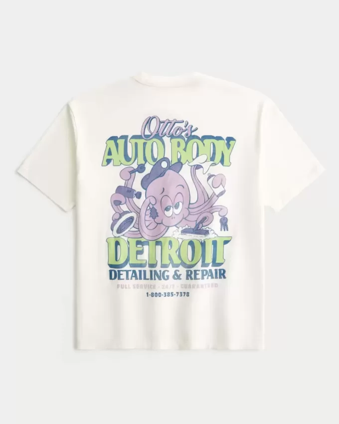 Boxy Ottos Auto Body Graphic Tee Boxy Ottos Auto Body Graphic Tee