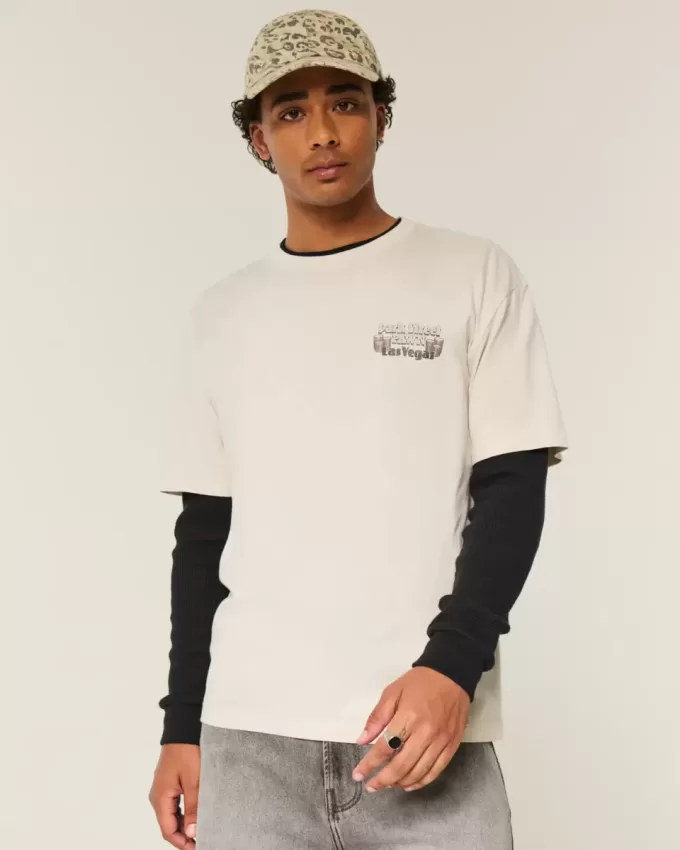Boxy Park Street Pawn Grafisk Tee Boxy Park Street Pawn Grafisk Tee
