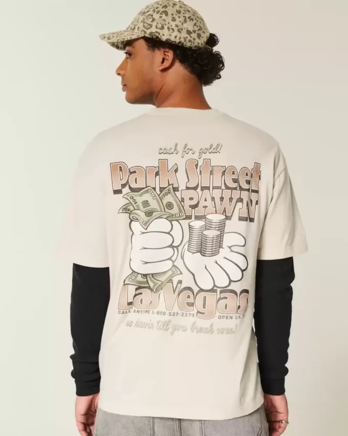 Boxy Park Street Pawn Grafisk Tee Boxy Park Street Pawn Grafisk Tee