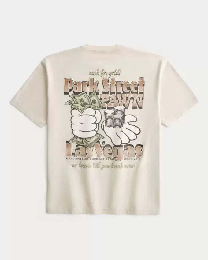 Boxy Park Street Pawn Grafisk Tee Boxy Park Street Pawn Grafisk Tee