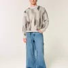 Boxy Pattern Crew Sweater Boxy Pattern Crew Sweater