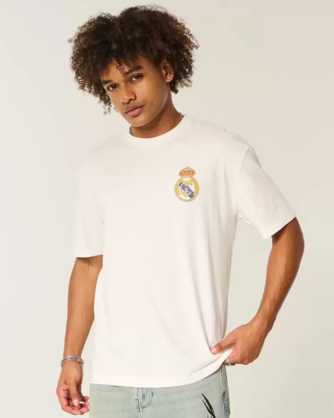 Boxy Real Madrid CF Grafisk T-shirt Boxy Real Madrid CF Grafisk T-shirt