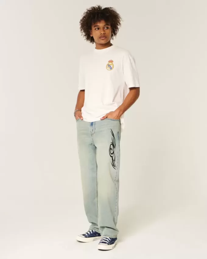 Boxy Real Madrid CF Grafisk T-shirt Boxy Real Madrid CF Grafisk T-shirt