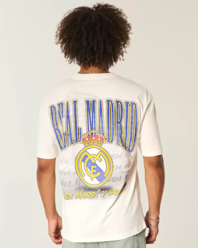 Boxy Real Madrid CF Grafisk T-shirt Boxy Real Madrid CF Grafisk T-shirt