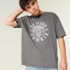 Boxy Rob Zombie Grafisk Tee Boxy Rob Zombie Grafisk Tee