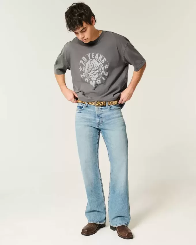 Boxy Rob Zombie Grafisk Tee Boxy Rob Zombie Grafisk Tee