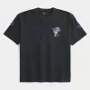 Boxy Snoopy USA grafisk t-shirt Boxy Snoopy USA grafisk t-shirt