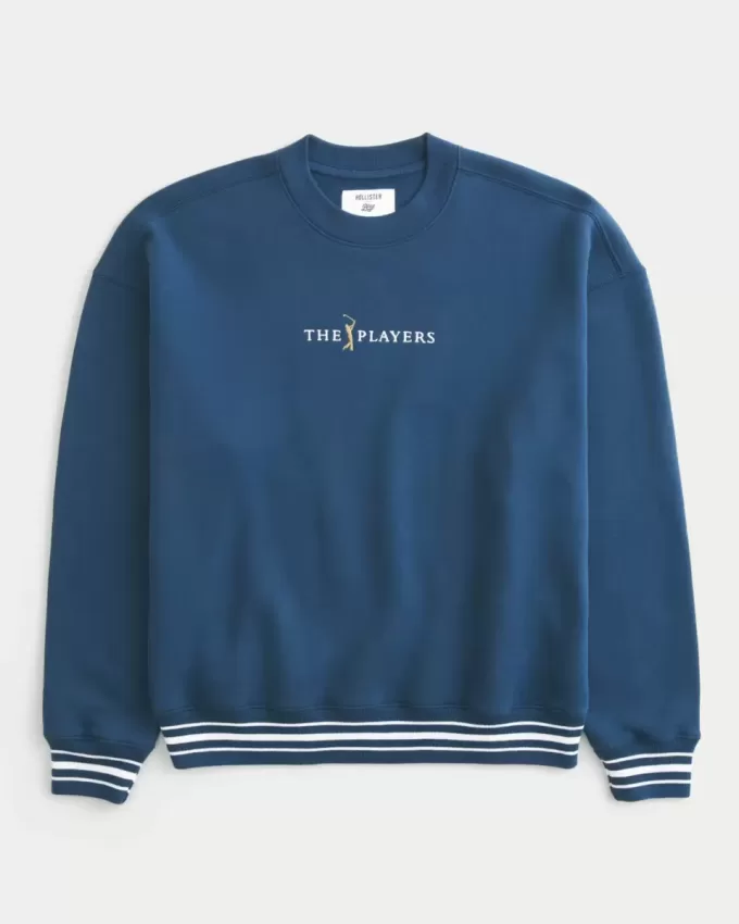 Boxy The Players Golf Graphic Crew Sweatshirt Boxy The Players Golf Graphic Crew Sweatshirt