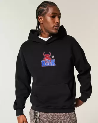 Boxy The Rock Graphic Hoodie