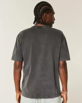 Boxy tungvikts Oahu grafisk t-shirt