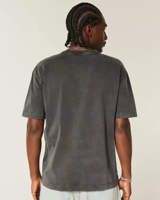 Boxy tungvikts Oahu grafisk t-shirt Boxy tungvikts Oahu grafisk t-shirt