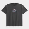 Boxy tungvikts Oahu grafisk t-shirt Boxy tungvikts Oahu grafisk t-shirt