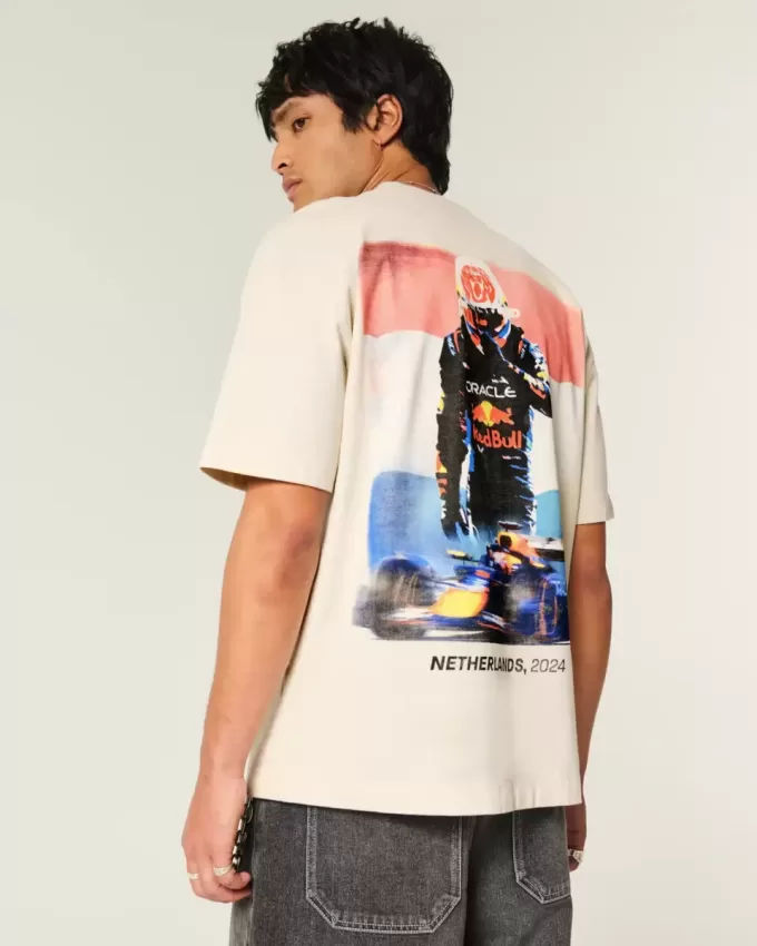 Boxy tungvikts Oracle Red Bull Racing grafisk t-shirt Boxy tungvikts Oracle Red Bull Racing grafisk t-shirt