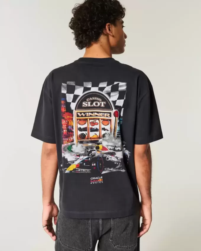 Boxy tungvikts Oracle Red Bull Racing grafisk t-shirt Boxy tungvikts Oracle Red Bull Racing grafisk t-shirt