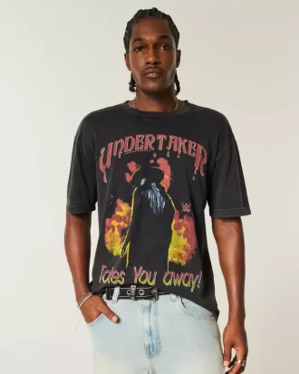 Boxy Undertaker grafisk t-shirt