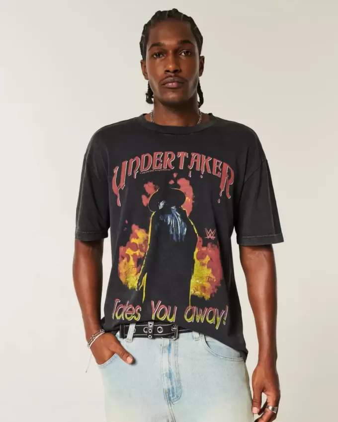 Boxy Undertaker grafisk t-shirt Boxy Undertaker grafisk t-shirt
