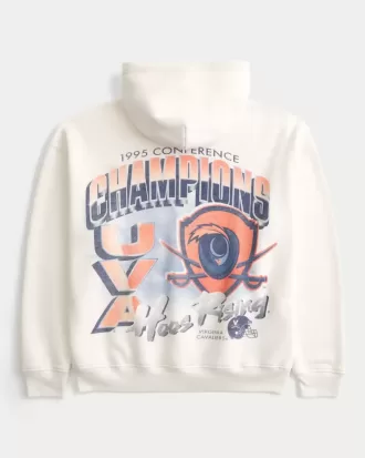 Boxy University of Virginia Cavaliers grafisk hoodie
