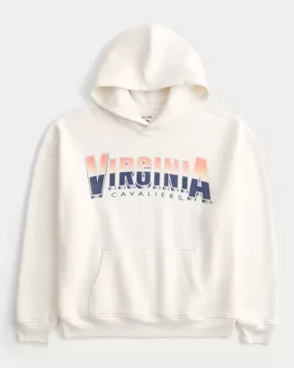 Boxy University of Virginia Cavaliers grafisk hoodie
