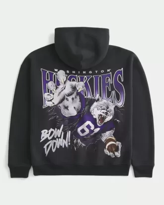 Boxy University of Washington Huskies grafisk hoodie