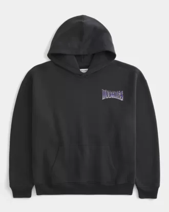 Boxy University of Washington Huskies grafisk hoodie