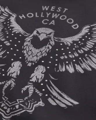 Boxy West Hollywood grafisk hoodie