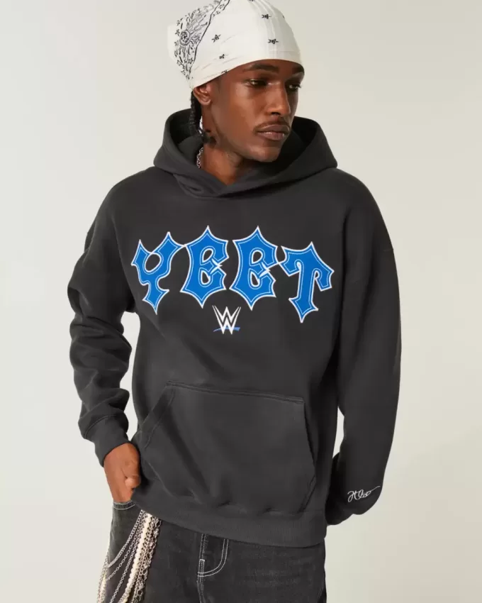 Boxy Yeet grafisk hoodie Boxy Yeet grafisk hoodie