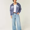 Boxy Zip-Up Palm Beach grafisk tröja Boxy Zip-Up Palm Beach grafisk tröja