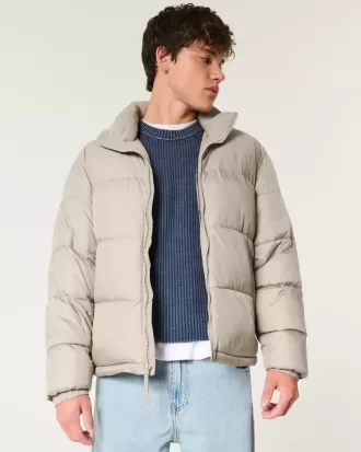 Boxy Zip-Up Pufferjacka