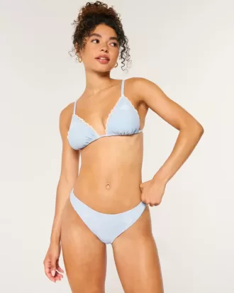 Broderad låg-Rise Cheeky bikinibotten