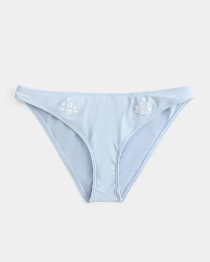 Broderad låg-Rise Cheeky bikinibotten Broderad låg-Rise Cheeky bikinibotten