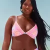 Broderad Stitch Plunge Bikinitopp med bygel Broderad Stitch Plunge Bikinitopp med bygel