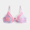 Broderad Stitch Plunge Bikinitopp med bygel Broderad Stitch Plunge Bikinitopp med bygel