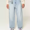 Broderade Light Wash Skater Baggy Jeans Broderade Light Wash Skater Baggy Jeans
