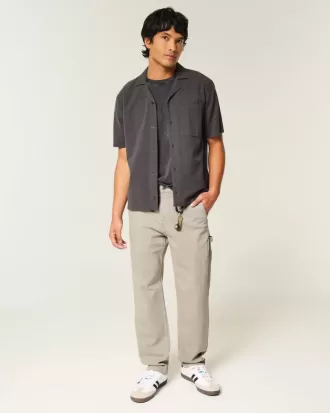 Broderade lösa målarjeans