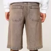 Brown Overdye Super Baggy jeansshorts