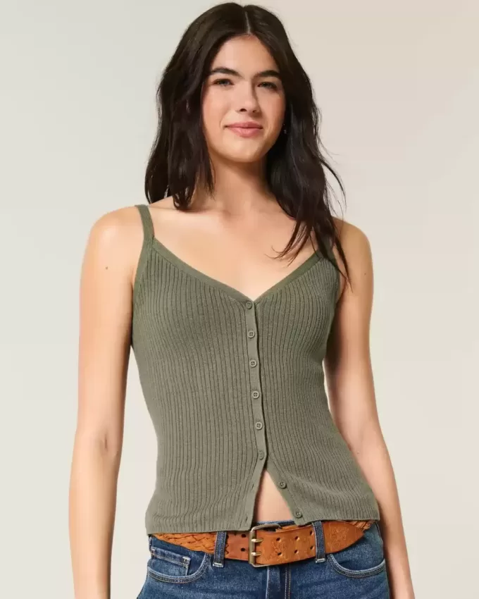 Button-Through Sweater Tank Button-Through Sweater Tank
