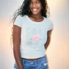 California Logo Graphic Baby Tee California Logo Graphic Baby Tee