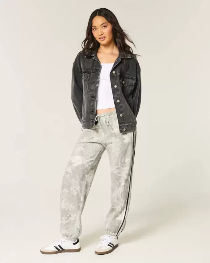 Camo Baggy fleece joggingbyxor
