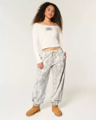 Camo Baggy fleece joggingbyxor
